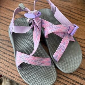 Kids Purple and Pink Chaco Sandals